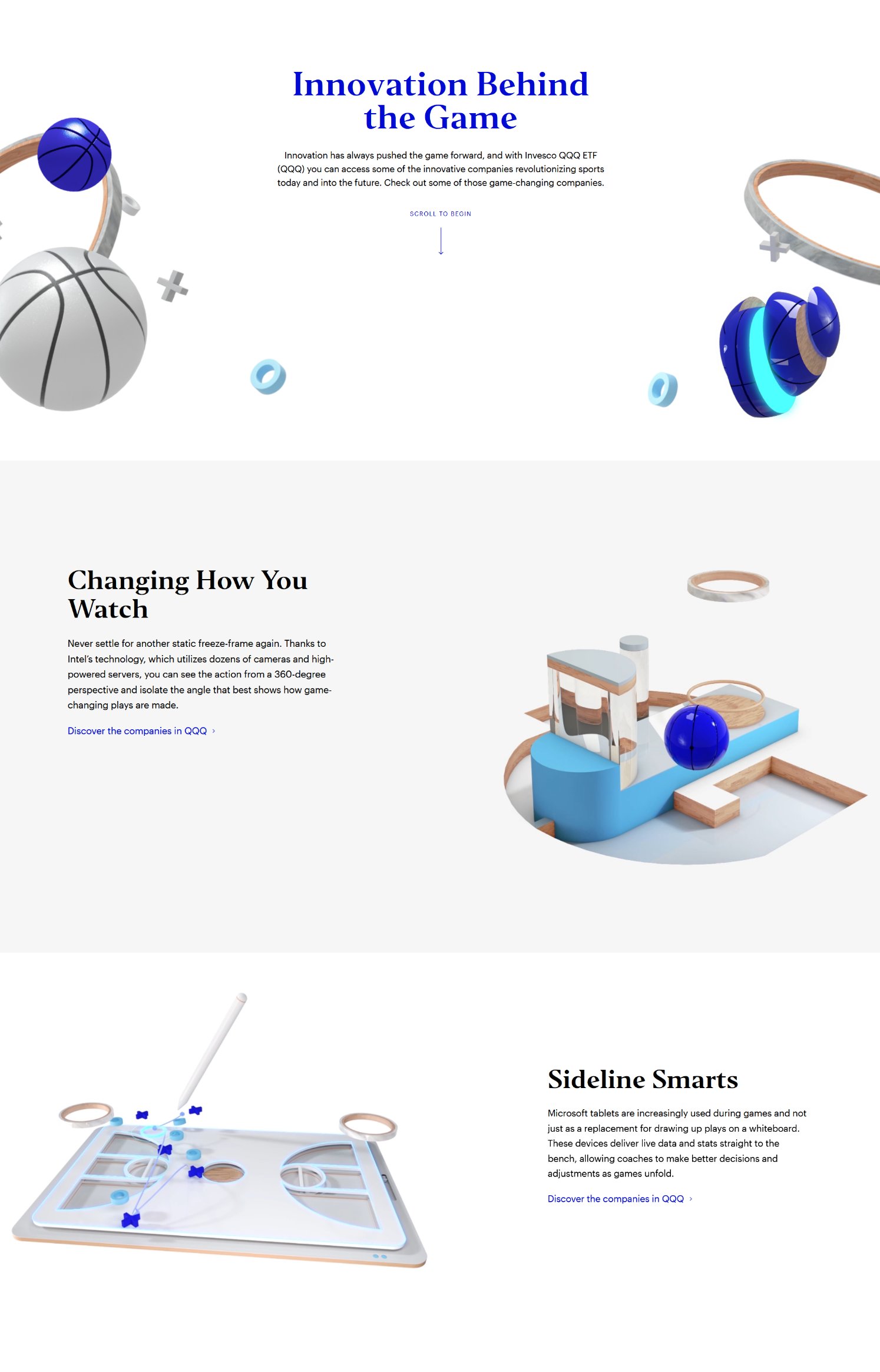 Scroll-driven storytelling experience